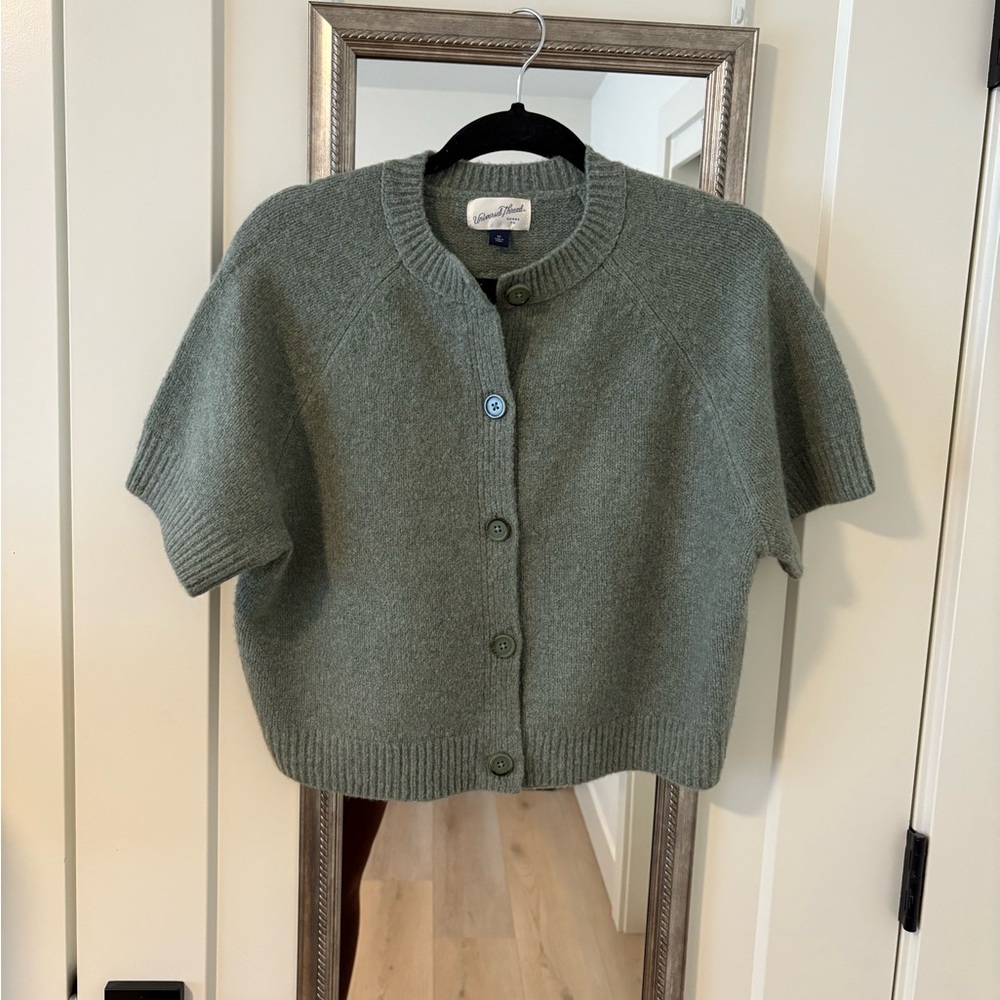 NWOT Universal Thread Short Sleeve Button Cardigan - Sage Green, never worn!!